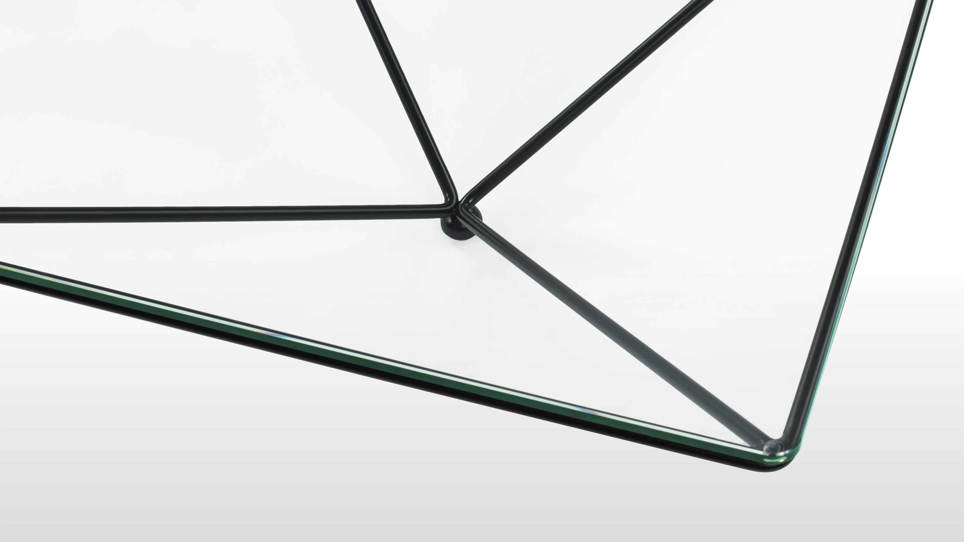 Alanda - Alanda Coffee Table, Black and Tempered Glass