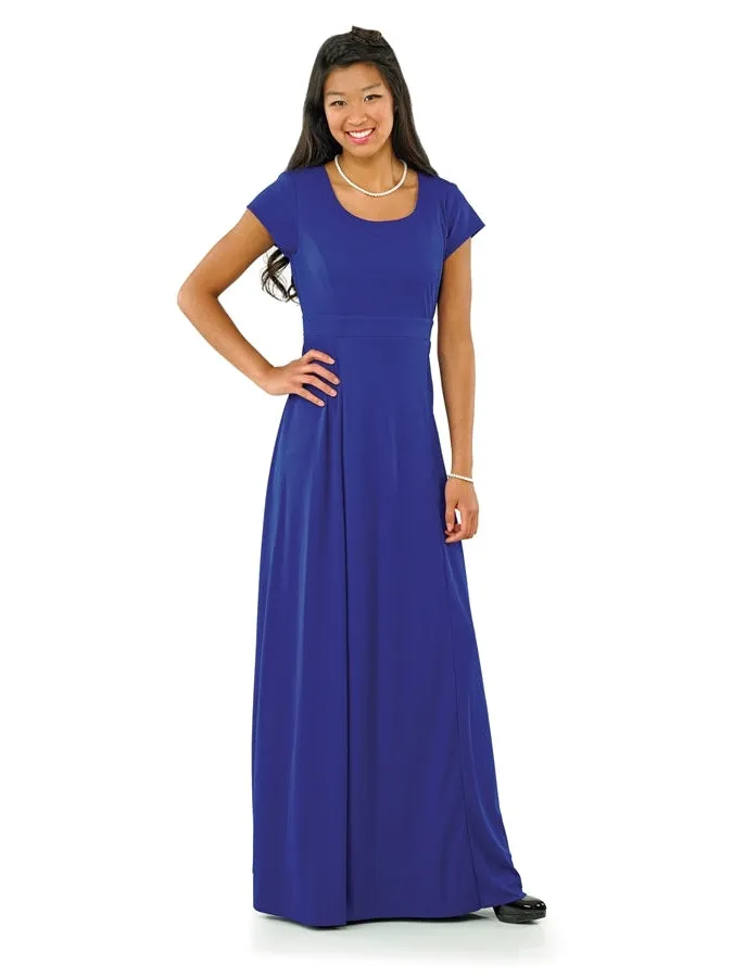 ANGELINA (Style #115) - Scoop Neck, Short Sleeve Dress