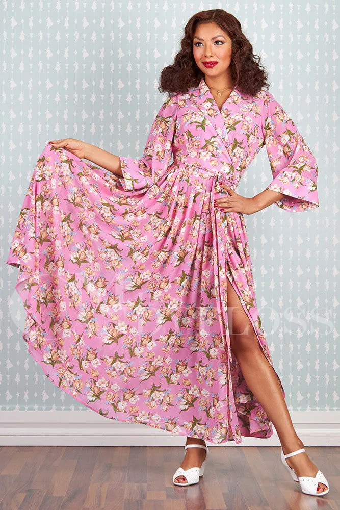Ashlyn-Pia Sheer summer wrap-over coat by Miss Candyfloss