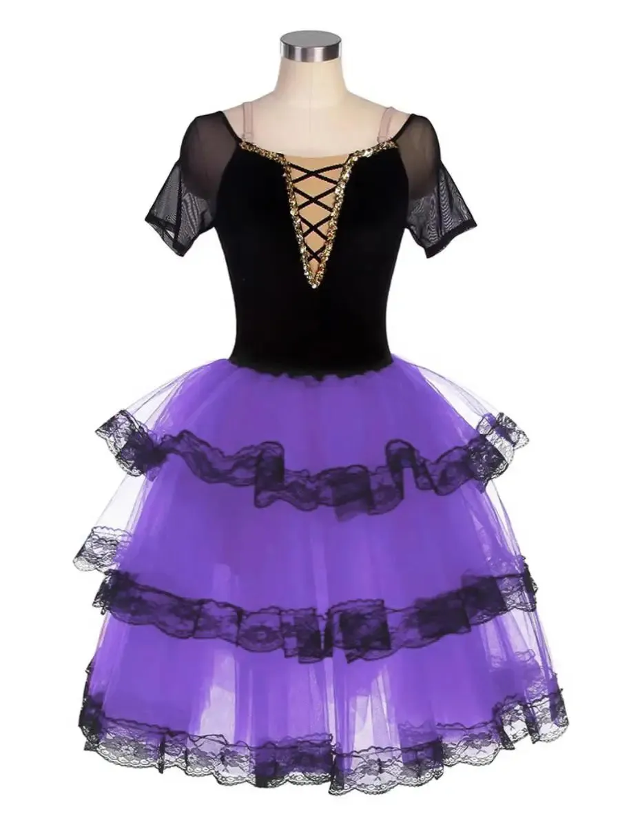 Girls Ballet Dress Professional Dance Giselle Ballerina Costumes