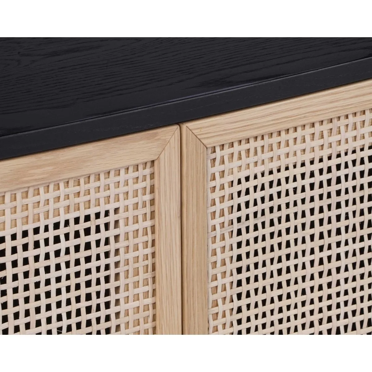 Sunpan Avida Sideboard - Small - Gold - Black/Natural